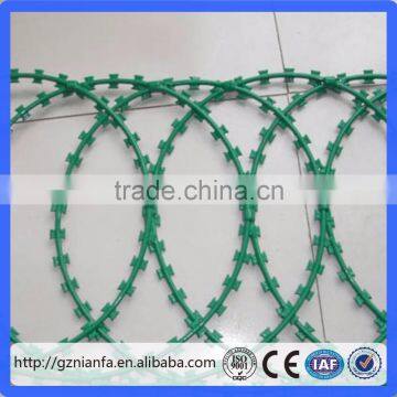 1000mm BTO-22 low price powder coating concertina razor wire(Guangzhou Manufacturer)