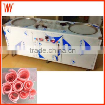 Fried Ice Cream Roll Machine|Round Pan Ice Cream Frying Machine