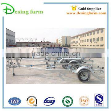 2015 High quality double axle Galvanized boat trailer for sale