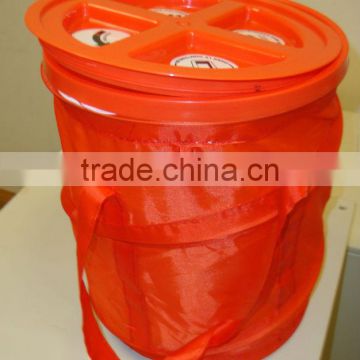 pet food container with plastic covers