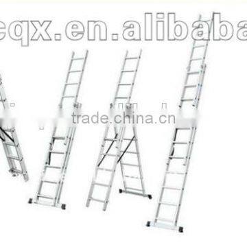 Hot sales EN131 Aluminum combination ladder CQX1708,Aluminum ladde