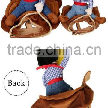 2015 Creative Riding Horse Dog Costume Novelty Pet Clothes Cowboy Dog Clothing photo-5