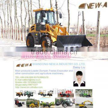 2016 hot sale CE 1.2ton wheel mini loader