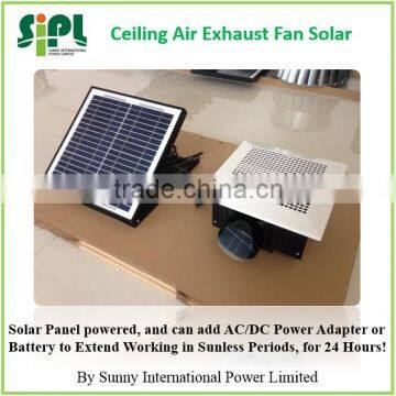 SUNNY Ceiling Mounted 30W Solar Panel Powered Plastic type Roof Ventilator Air Exhaust Fan