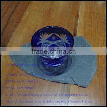 Cheap Drinking Wine Glass Slate Coaster photo-2