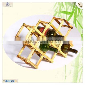 Beer Decoration Ajustable Portable Wood Wine Rack photo-2
