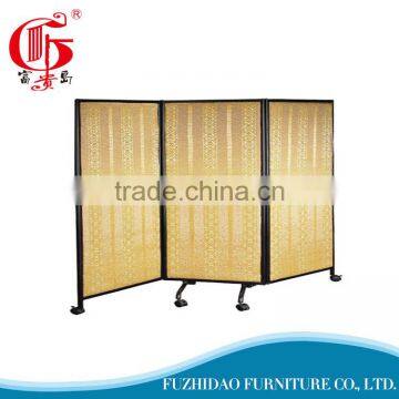 Three folding metal screen furniture hotel screen