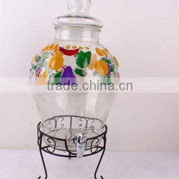 Square Glass Beverage Jar With Metal Clip photo-3