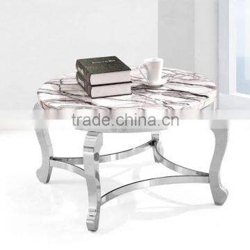 Simple Design Marble Metal Coffee Table for Hotel Lobby photo-2