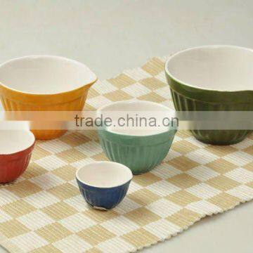 5pcs Stoneware batter bowl