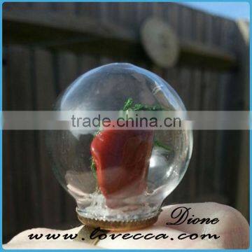 2017 Mini Glass Dome Globe Terrarium Ring With Copper photo-5