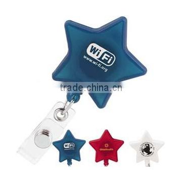 Star Shape retractable badge holder