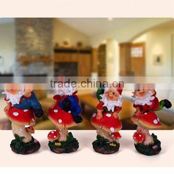 Wholesale Custom Resin Decorative Mashroom Garden Gnome Figurines photo-6