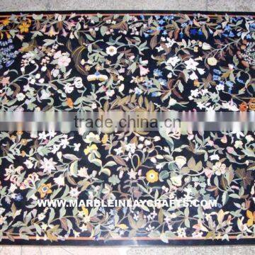 Decorative Marble Inlay Table Top, Stone Inlaid Table Top