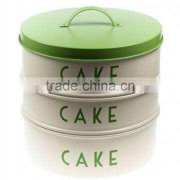Cream 2pc Storage Cake Tin photo-5