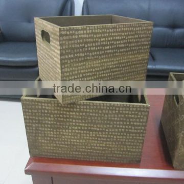 wooden fruit crates box with handle