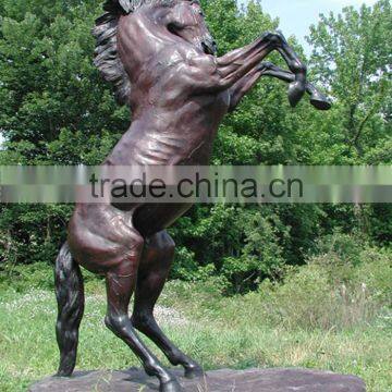 Large garden animal metal statue arabian horse sculpture bronze