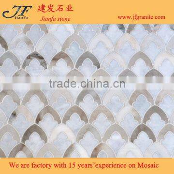 Wholesale High Quality Irregular Afyon Grey Marble Mosaic Design photo-2