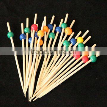 wooden beaded cocktail sticks