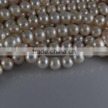3-4mm AA White Round Freshwater Pearl Strand photo-3