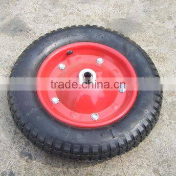 Air Wheel 14x4 Tool Cart Ues Wheels Rubber Wheel 4.00-8 With Steel Rim photo-5