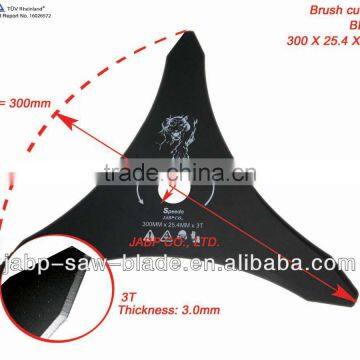 three teeth brush cutter blade