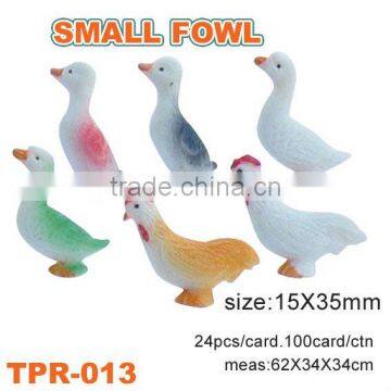 plastic small fowl toys ,plastic toys , TPR toys