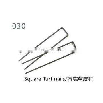 U Shape Nails, Square Turf Nails for synthetic lawn