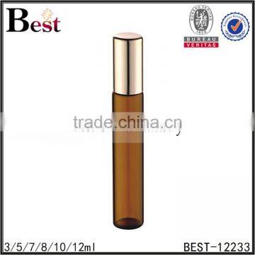 10ml thin wall tube glass essential oil roller ball bottle