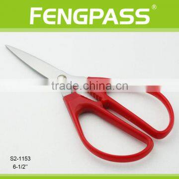 S2-1153 6-1/2" 2CR13 Stainless Steel PP Plastic Handle Grape Scissors / Garden Shears Sharp Pointed