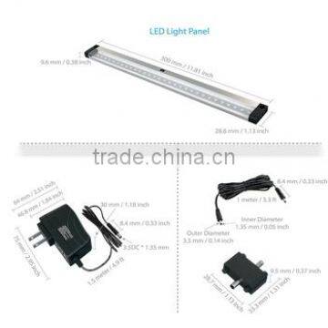 3 Panels LED Under Cabinet Lighting, With IR Sensor! Hand Wave Activated - Bright, Strong and Stable - Easy to Install, Screw an photo-5