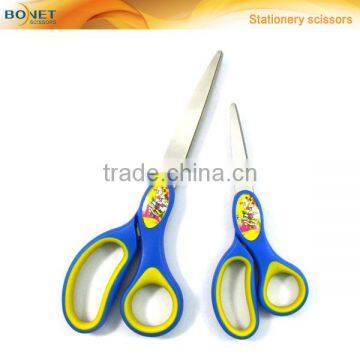 SST0024/25 5-3/4" & 7-3/4'' popular soft grip 2 pcs office stationery scissors set