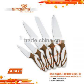 A3023 Cool Design 5pcs Stainless Steel Knife Set With Non-stick Coating photo-5