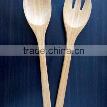 2017 eco-friendly bamboo colander set with colorful handle