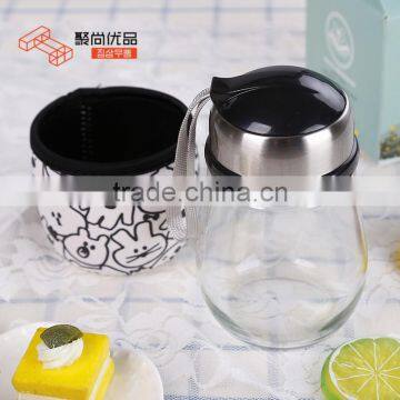 L00053 2017 High Quality Stylish Design Custom Penguin Shape Pyrex Heat-Resistant Clear Glasses Bottles photo-2