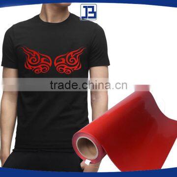 Jiabao Red Flex PU Heat Transfer Vinyl , Easyweed Iron on Heat Transfer Vinyl , HTV for jersey Shirts