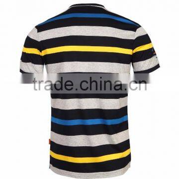 Mens Bulk Sale Plain Stripe Cotton t Shirt photo-2