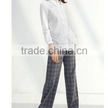 Custom Cotton+spandex Long Sleeve Fashion Ladies Blouses Shirts for Women photo-4