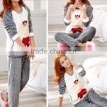 Newest Pajama Woman Winter Turkey,women Sleep Wear With Coral Fleece Fabric photo-6