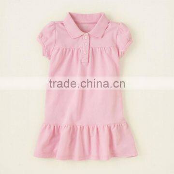 2014 Latest Girls Plain Polo Kid Dress