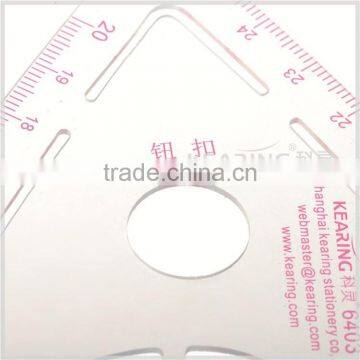 Kearing Metric Fashion Design Ruler Water Droplet Shape Ruler ( Sandwich Line ) Garement Curve Ruler # 6403 photo-3