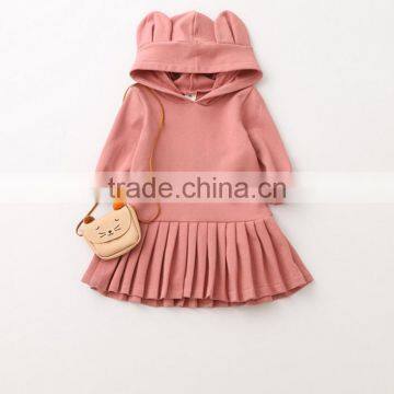 High Quality 2017 Autumn Long Sleeve Kids Girl Dress With Hat/Cap photo-4