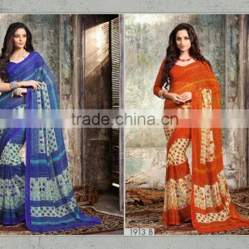 Surat Chiffon Printed Designer Saree