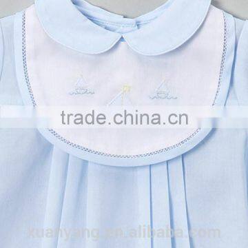 China Factory Girls Summer Clothes Outfit 2-Piece Colored Printing Pompom Cotton Set Smock Clothing Children photo-2