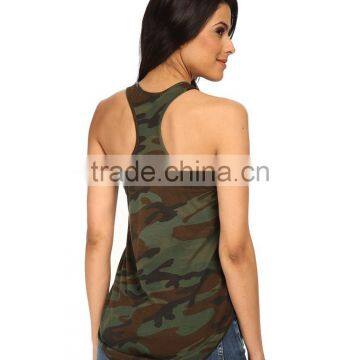 Girls Military Camouflage Camo Racer Back Tank Tops Wholesale photo-3