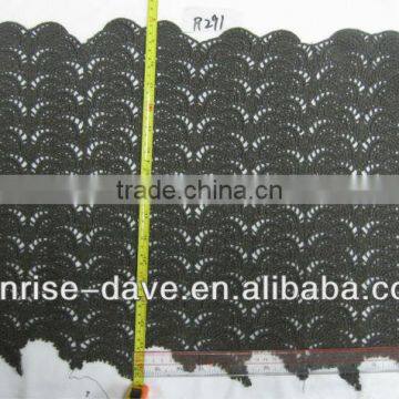 Wholesale dark color cotton crochet lace fabric by the yard