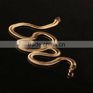 factory direct wholesale fashion stainless steel necklace india gold chains snake gold chain necklace