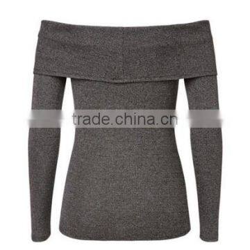 sexy off shoulder tops tights long sleeve knit sweater design for women