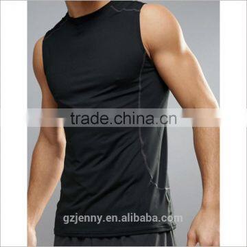 OEM Sportwear Sleeveless Shirt New Design Muscle Fit Mens Tank Top photo-2