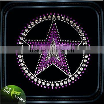 Bling Bling Star Iron On Rhinestone Transfer Star Design Motifs